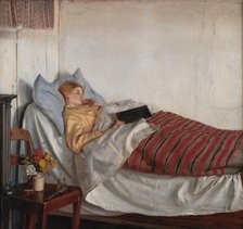 The Sick Girl, 1882. Creator: Michael Peter Ancher.