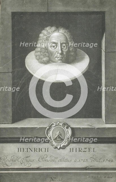 Heinrich Hirzel, c1756. Creator: Sebastian Walch.