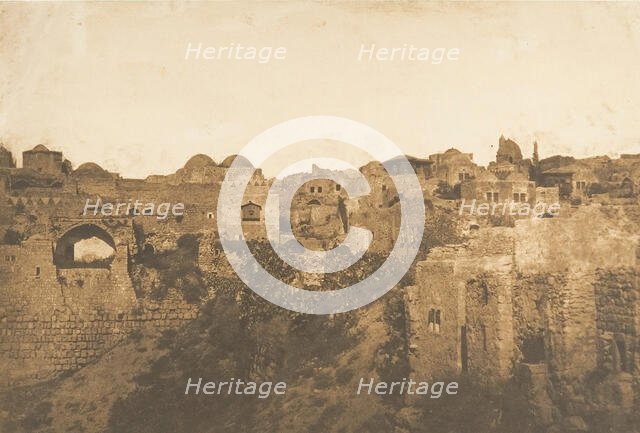 Vue de la Piscine Probatique et d'un quartier de Jérusalem, August 1850. Creator: Maxime du Camp.