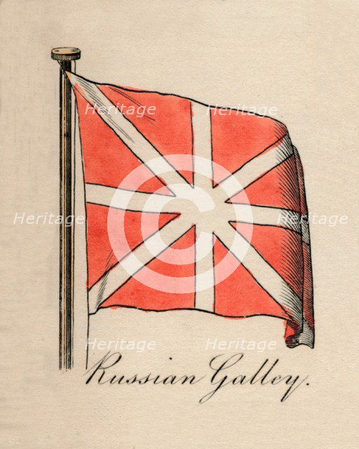 'Russian Galley', 1838. Artist: Unknown.