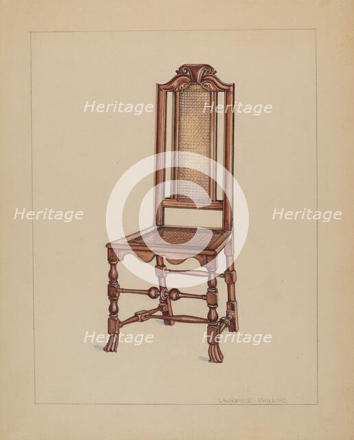Side Chair, c. 1936. Creator: Lawrence Phillips.