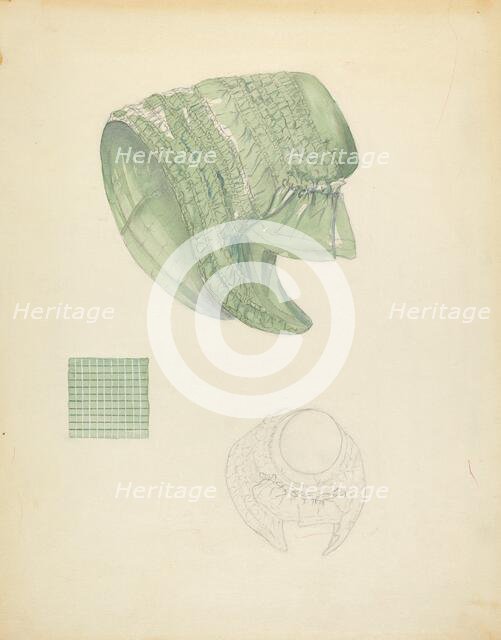 Bonnet, c. 1940. Creator: Nancy Crimi.