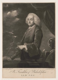 Portrait of Benjamin Franklin , 1761.