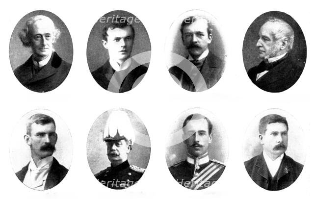 Various portraits, 1898. Creators: Unknown, Elliott & Fry, George Watmough Webster, Maull & Fox, Gunn & Stuart, Lambert Weston & Son, H. G. Chase.
