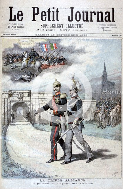 The Triple Alliance, Germany, Austria-Hungary, and Italy, 1894. Artist: Henri Meyer