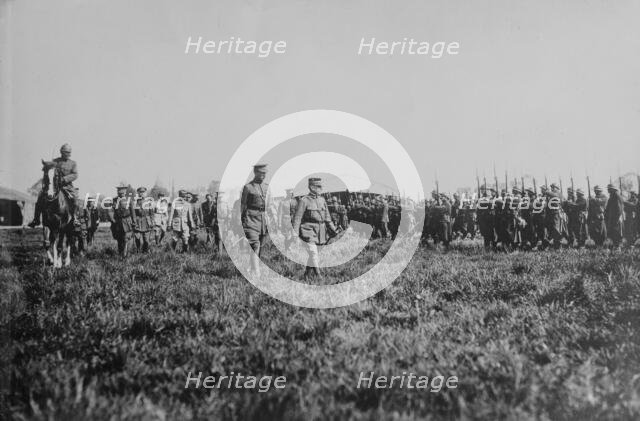 King Albert & Gen. Foch, 7 Oct 1918. Creator: Bain News Service.
