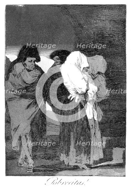 'Poor little girls!', 1799. Artist: Francisco Goya