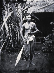 Siamese boatman, Siam [Thailand], 1866, (1981). Creator: Unknown.