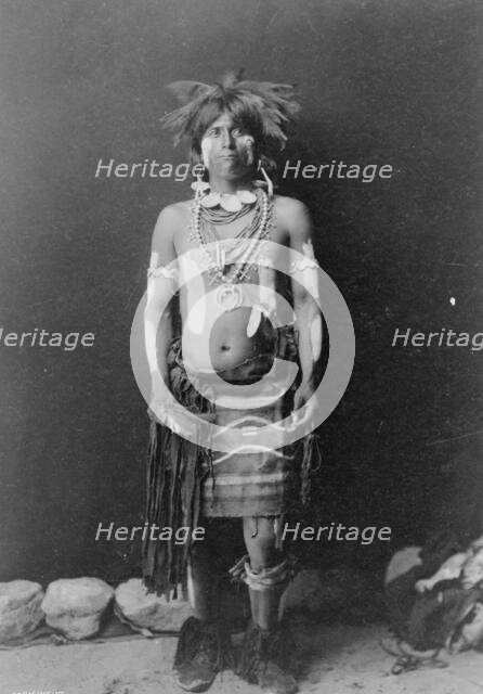 Snake dancer in costume, c1900. Creator: Edward Sheriff Curtis.
