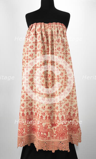 Apron, Russian, 1830-70. Creator: Unknown.