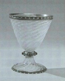 Glass Goblet, Vienna, late 17th century, mount: 18th/19th century. Creator: Unknown.