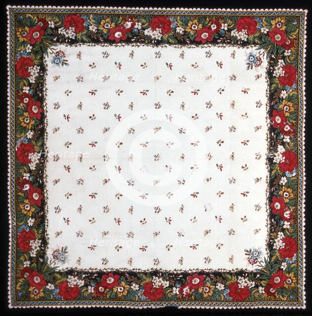 Handkerchief, Mulhouse, c. 1800/15. Creator: Unknown.