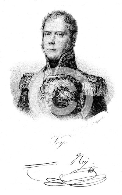 Michel Ney (1769-1815), One of Napoleon's marshals at Waterloo. Artist: Unknown