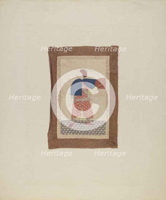 Pillow Top Insert, 1935/1942. Creator: Henry Murphy.