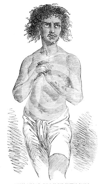 Seedhoo Manghee, Chief of the Santhal Rebels - sketched from life, 1856.  Creator: Unknown.