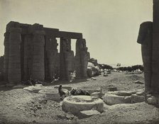 The Ramesseum, Thebes, 1869. Creator: Adolphe Braun (French, 1812-1877).