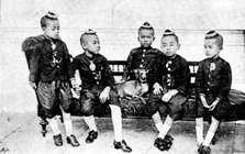 The Far East: the late Crown Prince of Siam and some of his brothers, 1895. Creator: Unknown.
