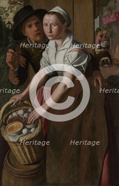 The Egg Girl. Creator: Aertsen, Pieter (1508-1575).