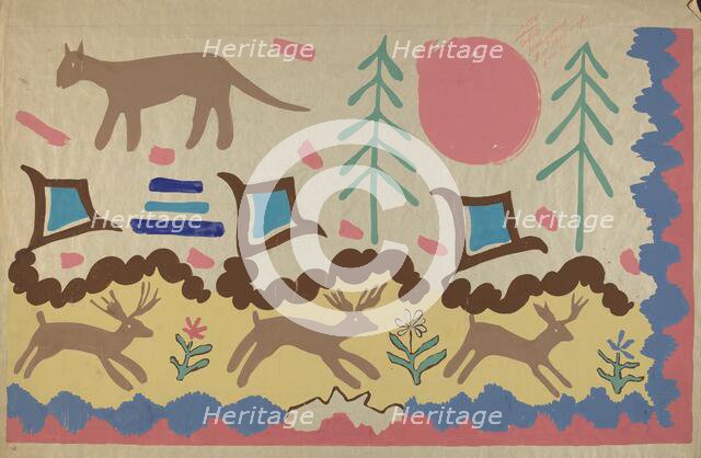 Textile, 1935/1942. Creator: Unknown.