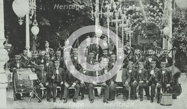 The London Military Band at Kroll's Garden in Berlin, Germany, 1896. Creator: Unknown.