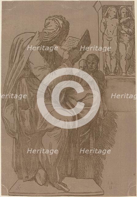 A Sibyl Reading, 1780s. Creator: John Skippe.