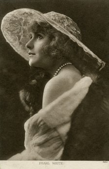 Pearl White, American actress and film star, c1910.Artist: Pathe
