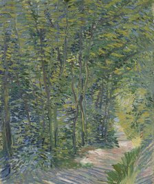 Path in the Woods, 1887. Creator: Gogh, Vincent, van (1853-1890).