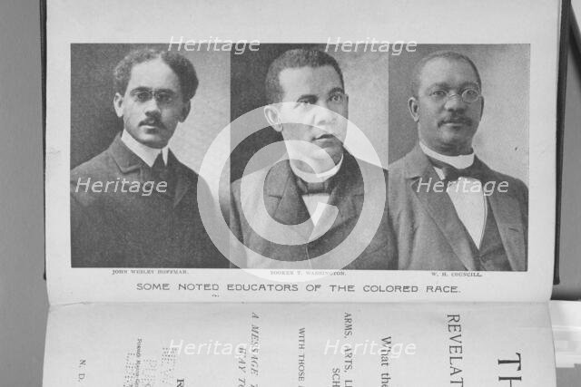 Some noted educators of the colored race; John Wesley Hoffman; Booker T. Washington..., 1902. Creator: Unknown.