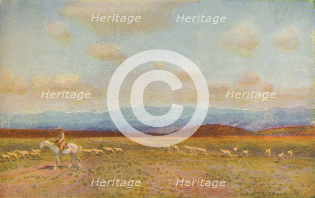 'Scene in the Australian Middle Lowlands', 1924. Artist: Unknown.