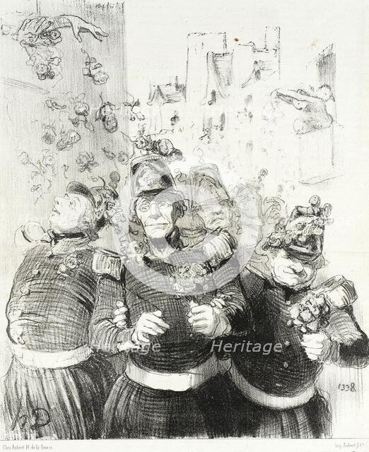 Rifolard est plus charmé que jamais.., 1848. Creator: Honore Daumier.