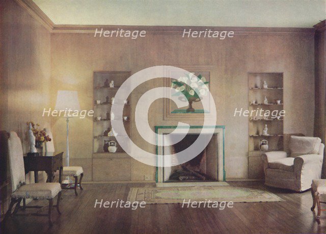 'The drawing-room of Lord Vernon's house, designed by Oliver Hill, F.R.I.B.A., London', 1935 Artist: Unknown.