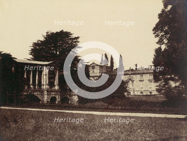 Wilton House with Palladian Bridge by Morris, 1850s. Creator: Unknown.