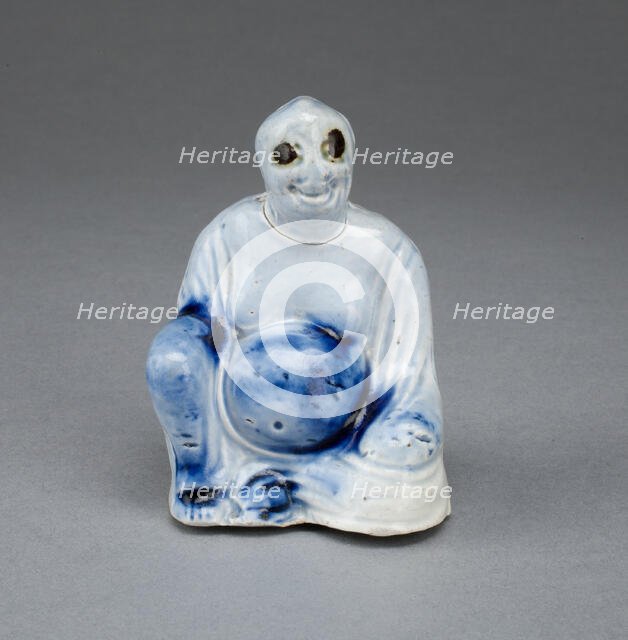 Seated Buddha, Staffordshire, 1750/65. Creator: Staffordshire Potteries.