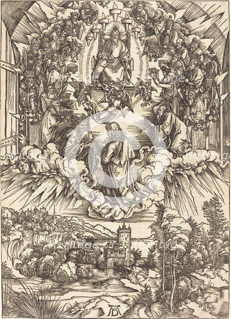 Saint John before God and the Elders, probably c. 1496/1498. Creator: Albrecht Durer.