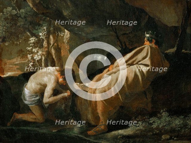 Midas at the source of the River Pactolus, ca 1627. Creator: Poussin, Nicolas (1594-1665).