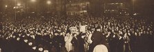 'Demonstration in Whitehall, December 10th, 1936', 1937. Artist: Unknown.