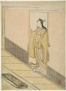 Parody of Kawachi-goe from "Tales of Ise", 1765. Creator: Suzuki Harunobu.