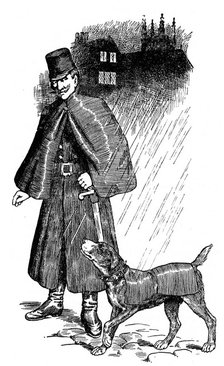 Ghent police dog, 1907.  Artist: Anon