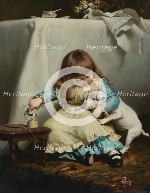 Once bitten, twice shy, 1885. Creator: Barber, Charles Burton (1845-1894).