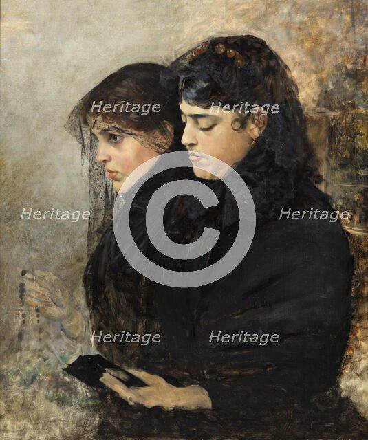 Portrait of the Artist's Wife and Sister-in-Law, late 19th century. Creator: Hugo Birger.