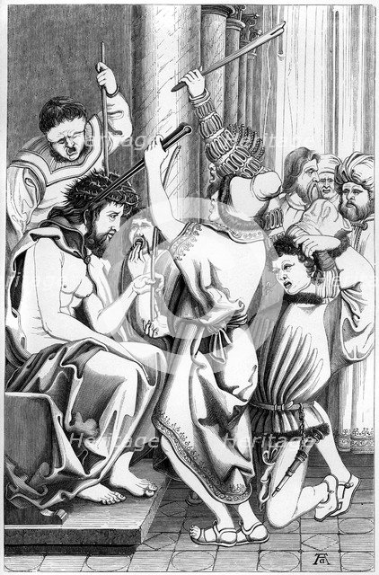 'The Mocking of Christ', 16th century (1849).Artist: A Bisson