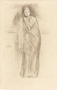 The Model Resting, 1870. Creator: James Abbott McNeill Whistler.