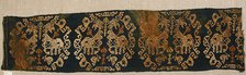 Textile Fragment, Byzantine, 7th-9th century. Creator: Unknown.