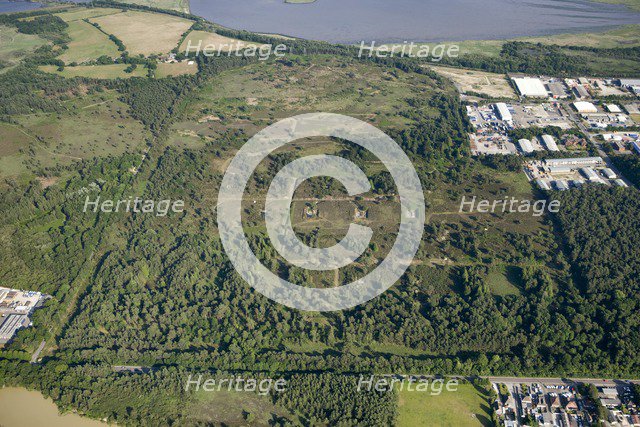 Aerial view of the Royal Navy Cordite Factory, Holton Heath, Dorset, 2010. Artist: Historic England Staff Photographer.