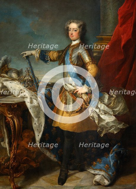 Portrait of the King Louis XV (1710-1774), ca 1723-1724. Artist: Van Loo, Jean Baptiste (1684-1745)
