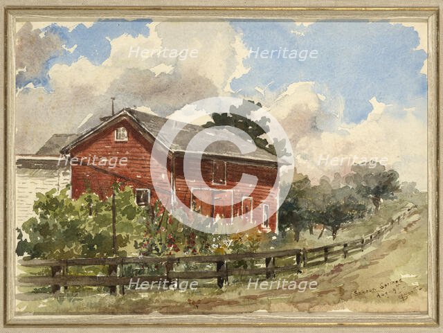 Sharon Springs, 1883. Creator: Elizabeth Boott Duveneck.