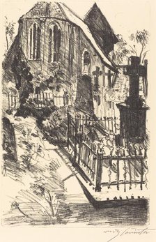 Kirchhof (Cemetery), 1916. Creator: Lovis Corinth.