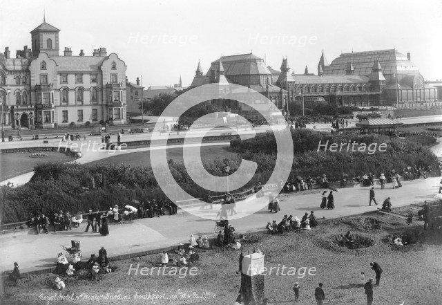 Royal Hotel and Winter Gardens, Southport, Lancashire, 1890-1910. Artist: Unknown