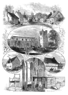 Birthplace and relics of John Bunyan, 1874. Creator: Unknown.