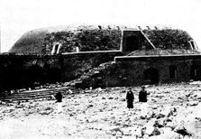 The Chinese Question:...Fort on Itan Island, after Admiral Ting's last stand...in 1895, (1898). Creator: James Fuller.